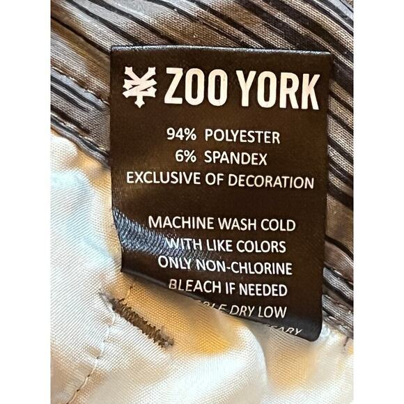 Zoo York Men's Striped performance chino style shorts. Buckle. Pockets Size 30 - Picture 4 of 9
